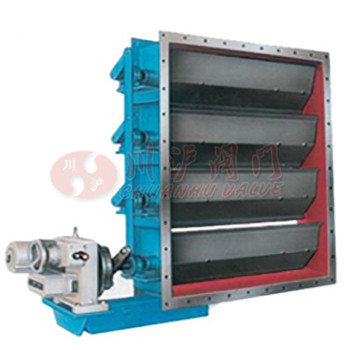 矩形電動百葉蝶閥