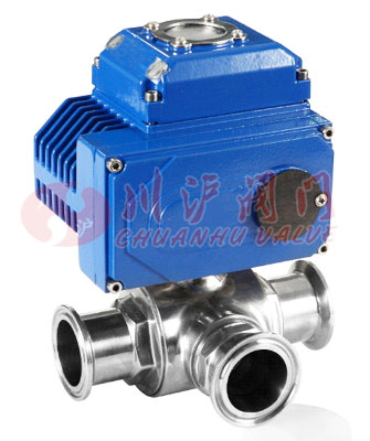 電動三通衛生級球閥