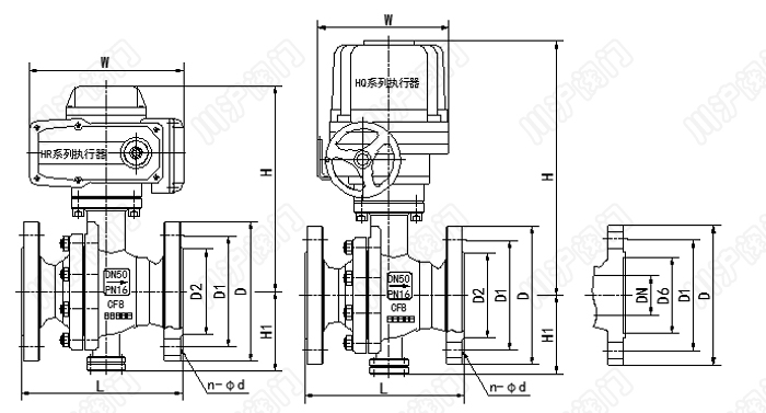 電動調節球閥結構圖