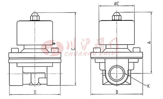 2W電磁閥結構圖