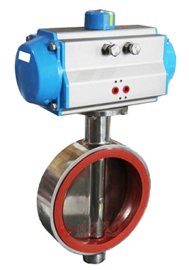 氣動衛生級對夾蝶閥