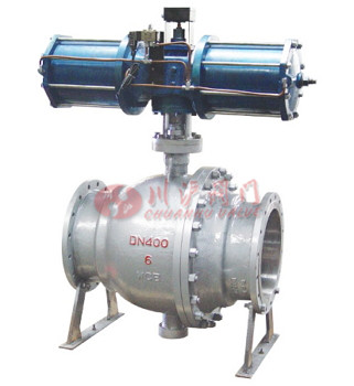 大通徑氣動固定球閥