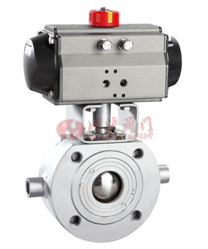 氣動對夾保溫球閥