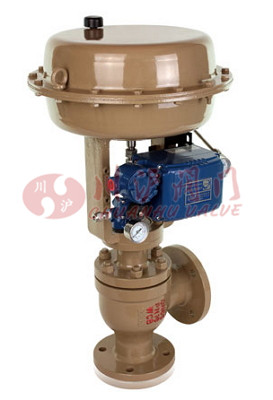 氣動角型調節閥