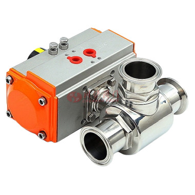 衛生級氣動三通球閥