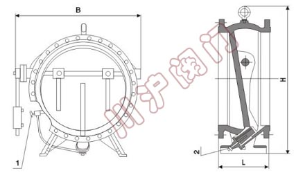 微阻緩閉消聲止回閥結構圖