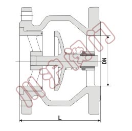 節能消聲止回閥結構圖