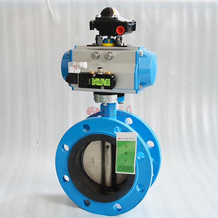 軟密封法蘭蝶閥實物圖