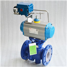 氣動V型襯氟調節球閥