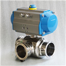 氣動衛生級三通球閥