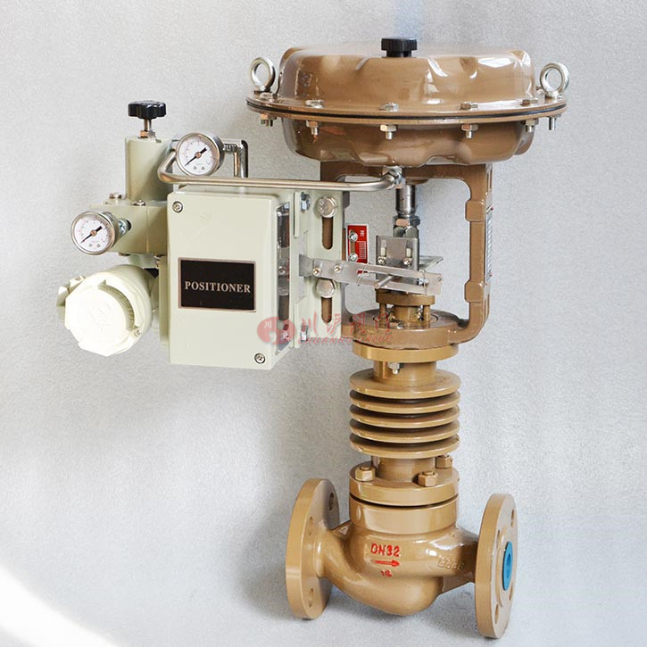 氣動調節閥帶散熱片實物圖